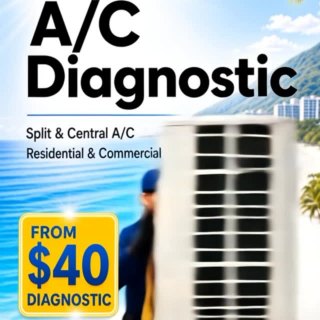 Keep your A/C ready for Guam heat. 🌴❄️